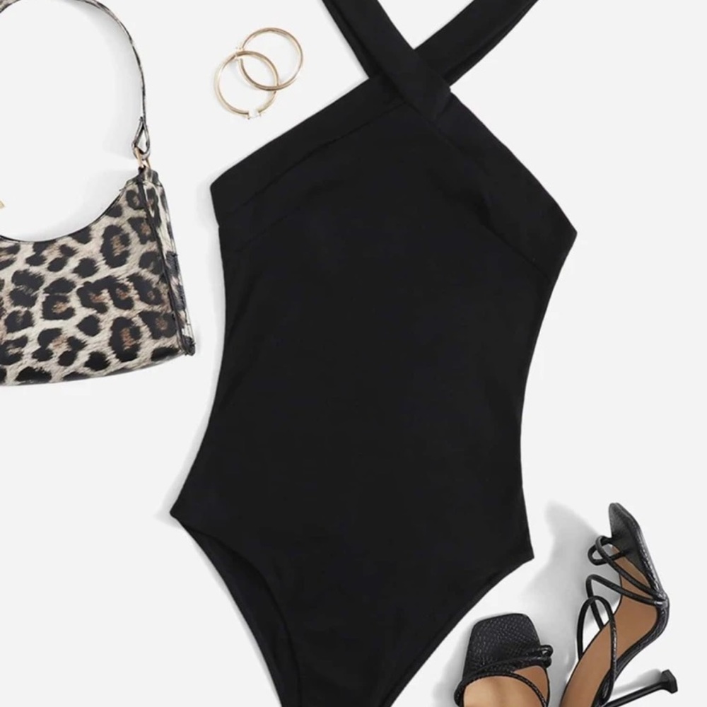 SHEIN crisscross body suit